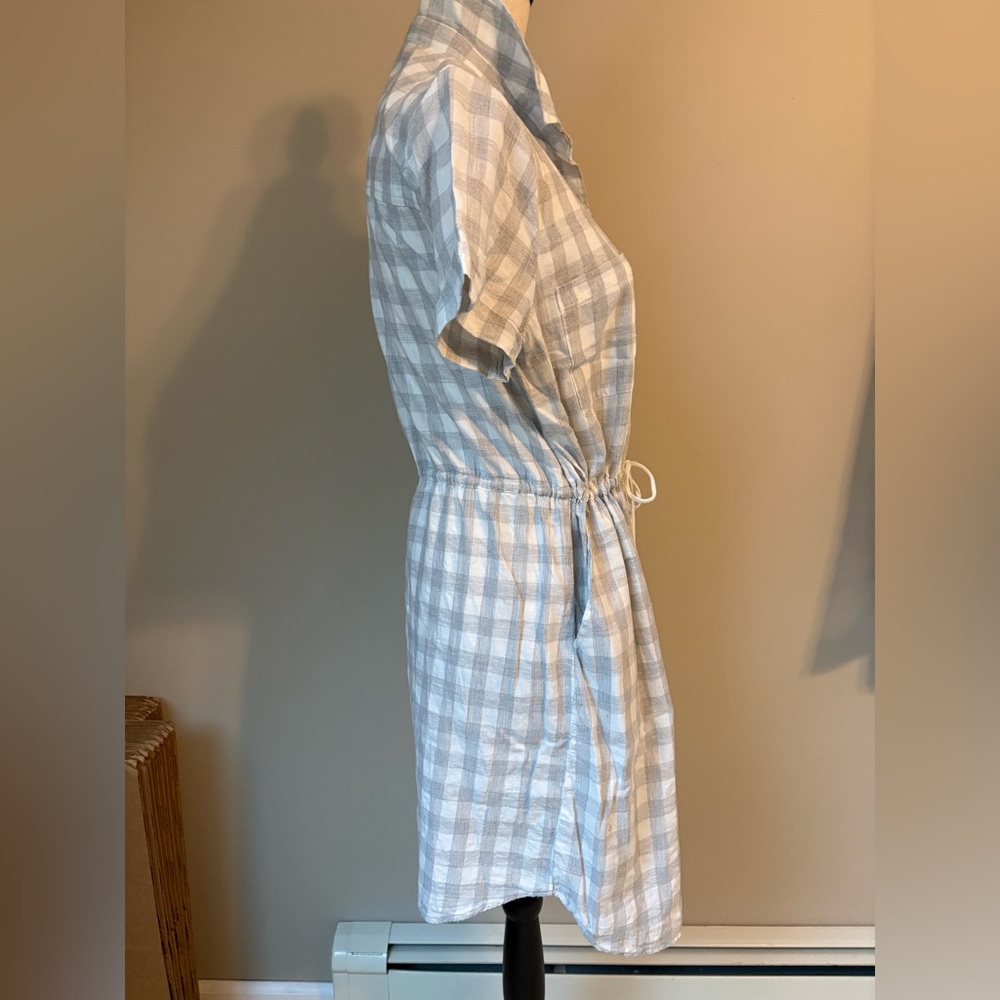 Beach Lunch Lounge Gray and White Gingham Plaid Dress | Women’s Sz M - Picture 14 of 14